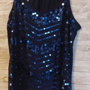 Almost Famous Spaghetti Straps with Sequins Size L